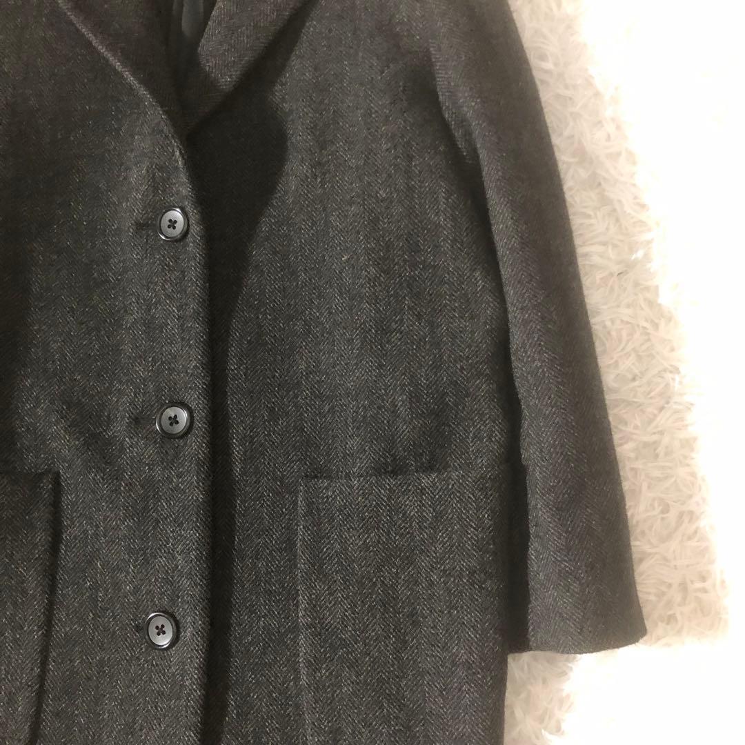 極美品 マーガレットハウエル 21AW ブリティッシュウールツイードコート