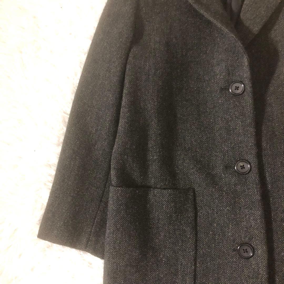 極美品 マーガレットハウエル 21AW ブリティッシュウールツイードコート