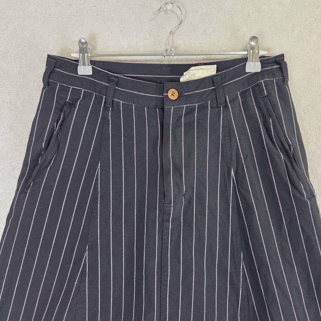 美品 10SS COMME des GARCONS サルエルパンツ ストライプ