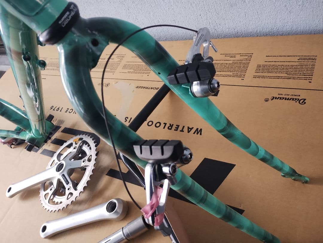 オールド希少mtbスタッガードクロモリフレーム26インチ