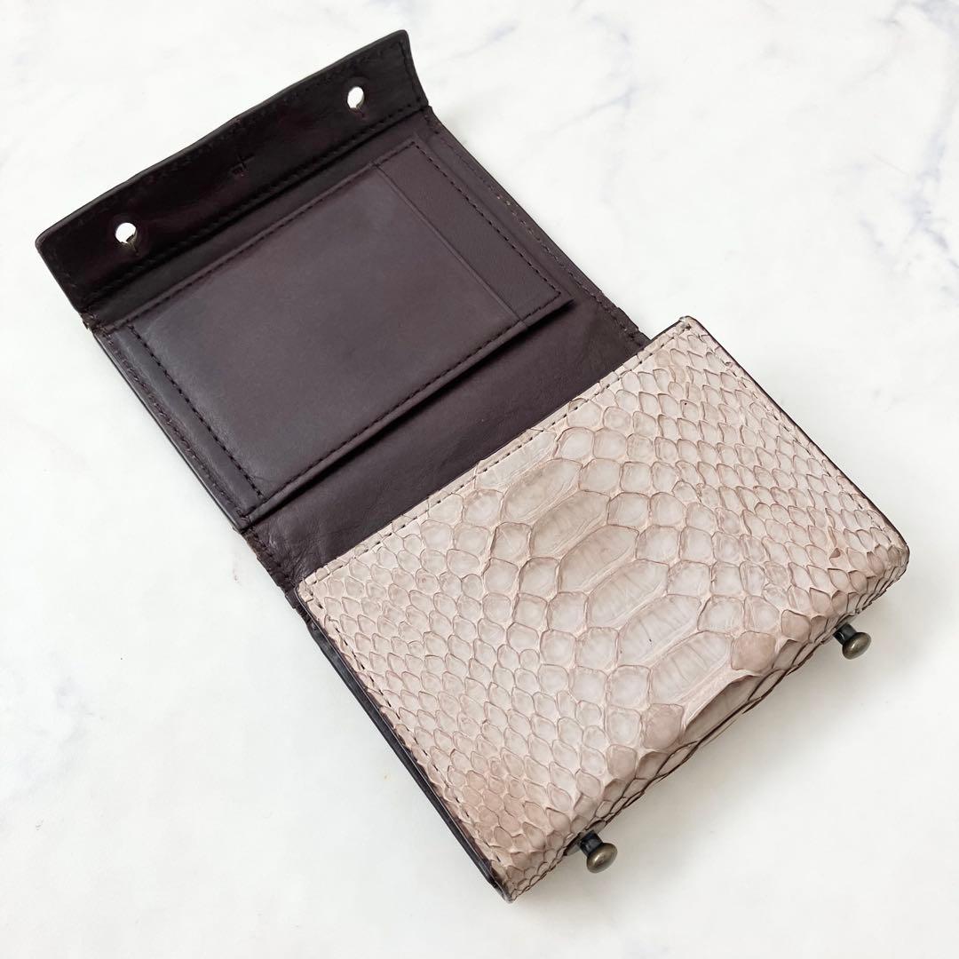 エムピウ　パイソン・ミッレフォリエ　財布　折財布