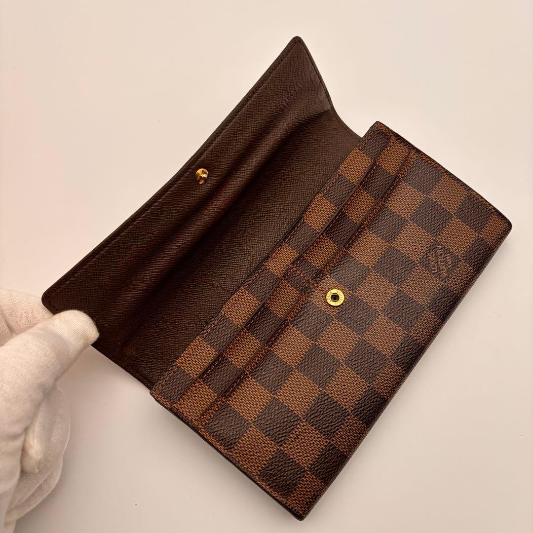 ✨鑑定済み✨ルイヴィトン✨ダミエ✨ポルトフォイユサラ 長財布 10枚