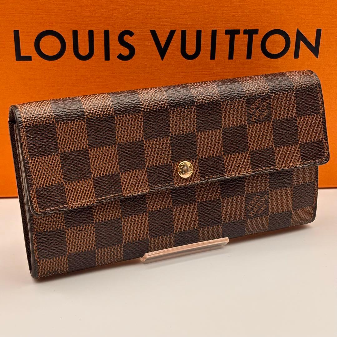 ✨鑑定済み✨ルイヴィトン✨ダミエ✨ポルトフォイユサラ 長財布 10枚
