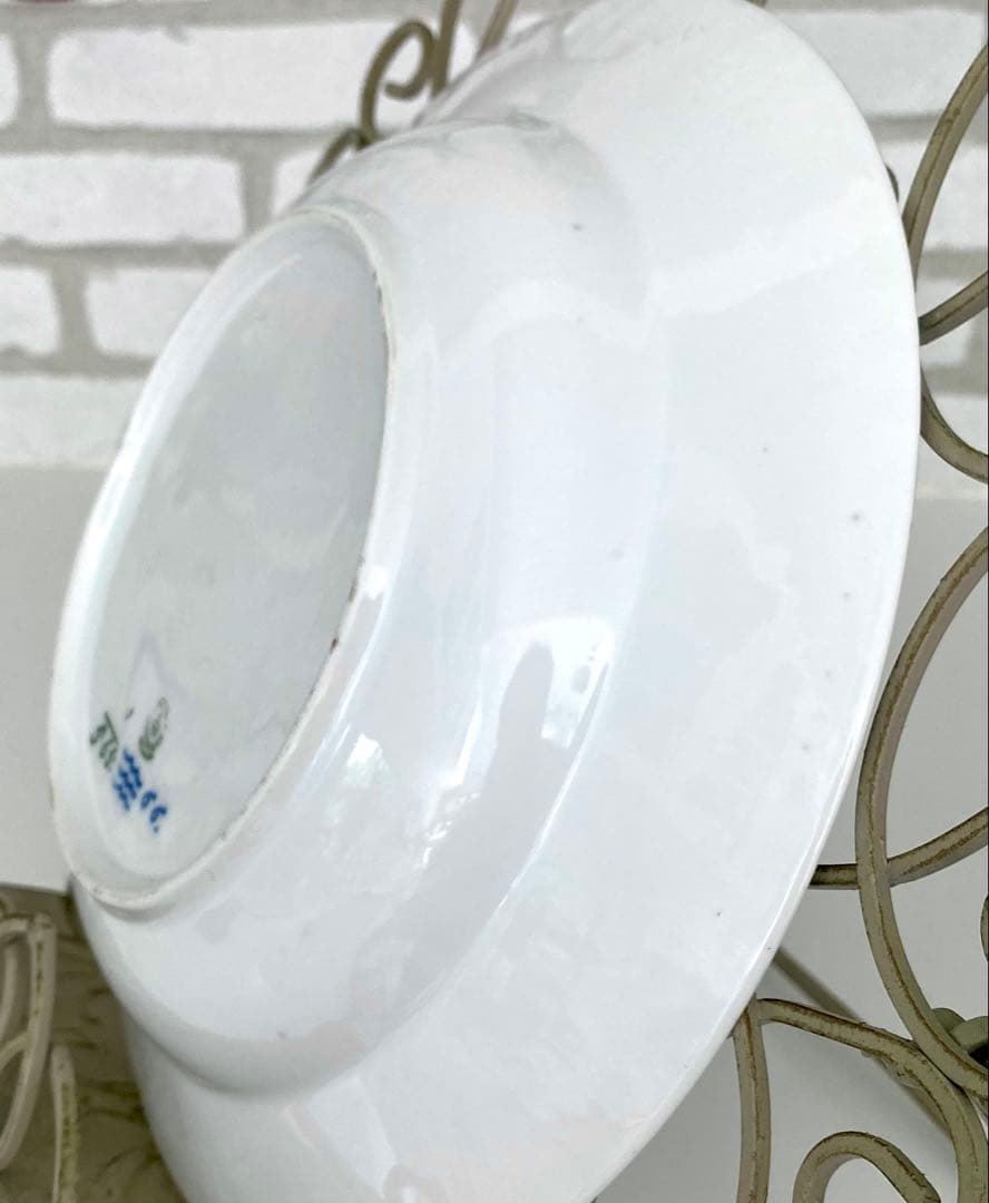 ロイヤルコペンハーゲンブルーフルーテッドハーフレース25cm深皿ディーププレート