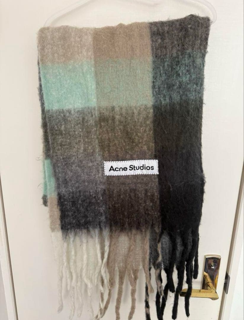 Acne Studios チェック柄 マフラー 250x28cm
