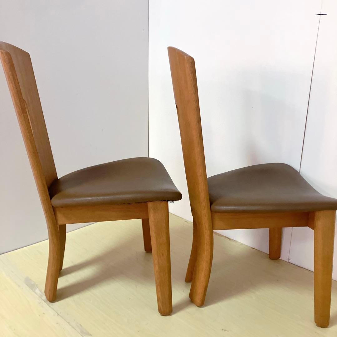 飛騨の家具　白川木工　シラカワ　ダイニングチェア　2脚セット　木製チェア