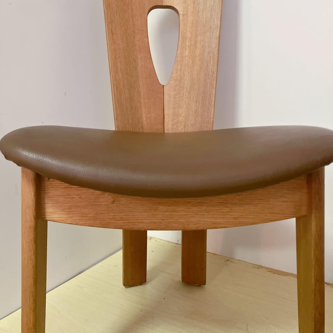 飛騨の家具　白川木工　シラカワ　ダイニングチェア　2脚セット　木製チェア