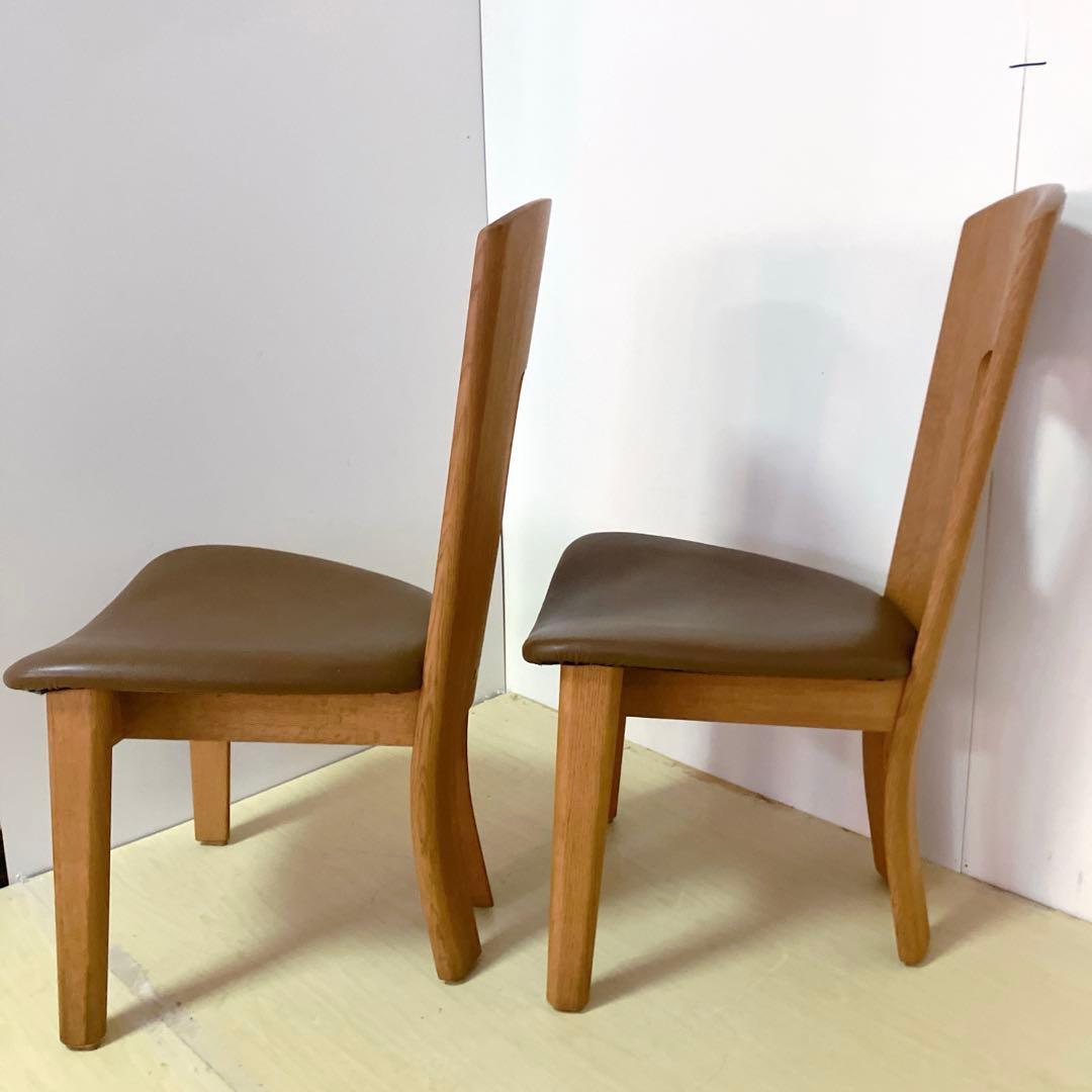 飛騨の家具　白川木工　シラカワ　ダイニングチェア　2脚セット　木製チェア