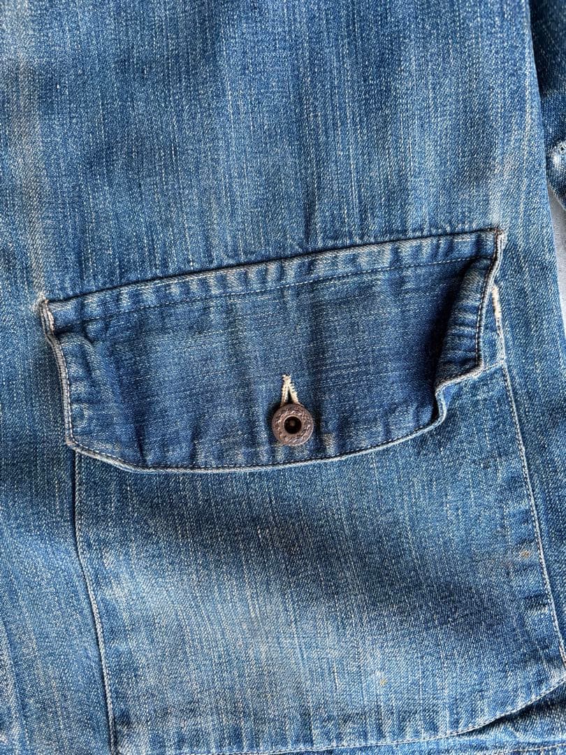 40s US ARMY デニムカバーオール　M-41 月桂樹ボタン