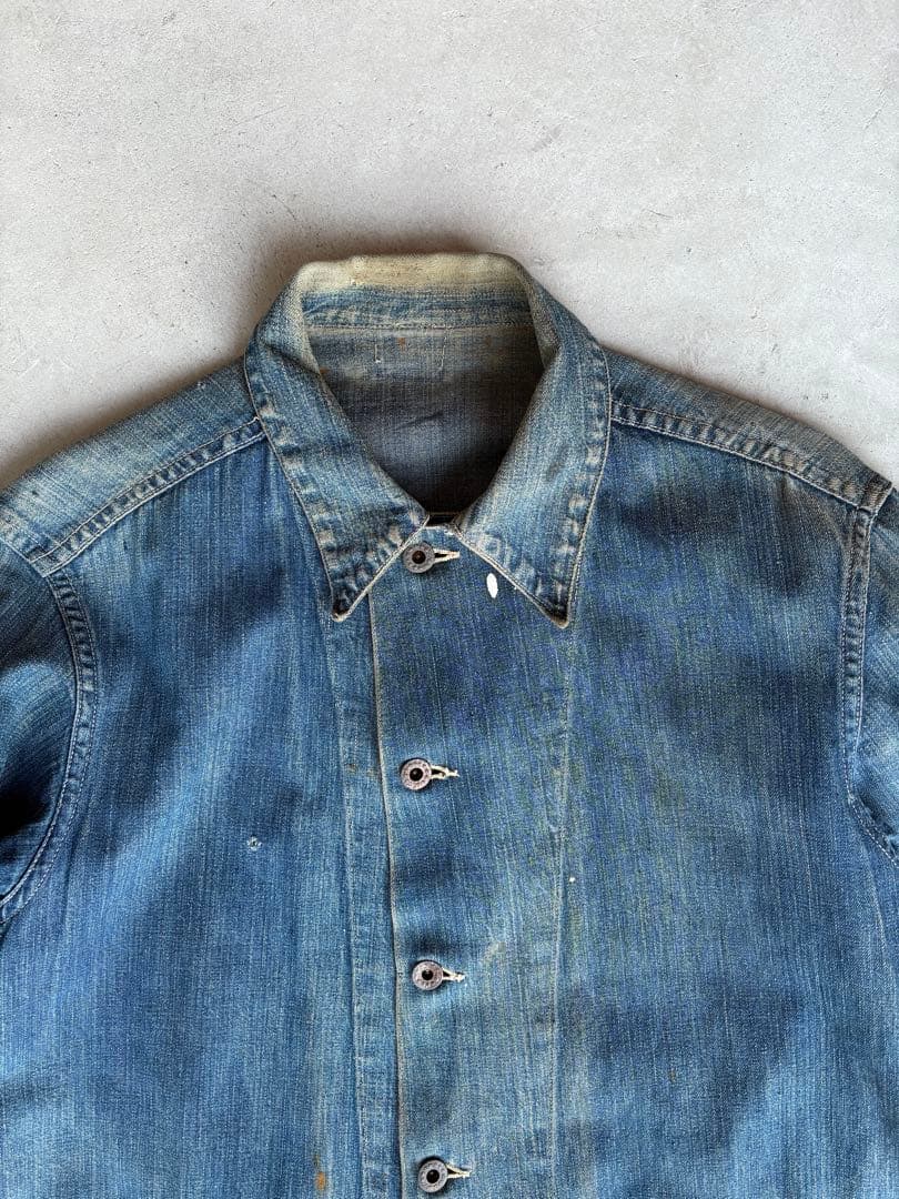 40s US ARMY デニムカバーオール　M-41 月桂樹ボタン