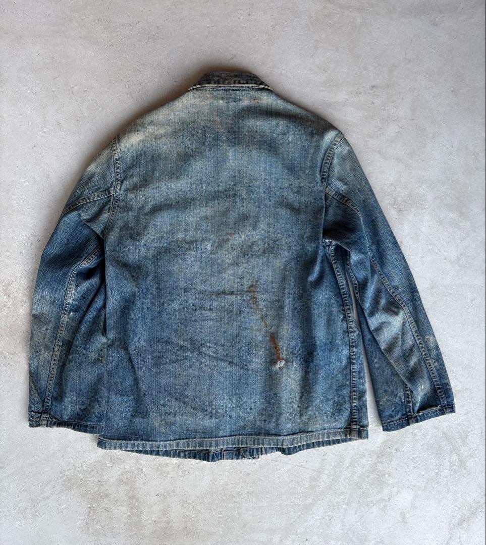 40s US ARMY デニムカバーオール　M-41 月桂樹ボタン