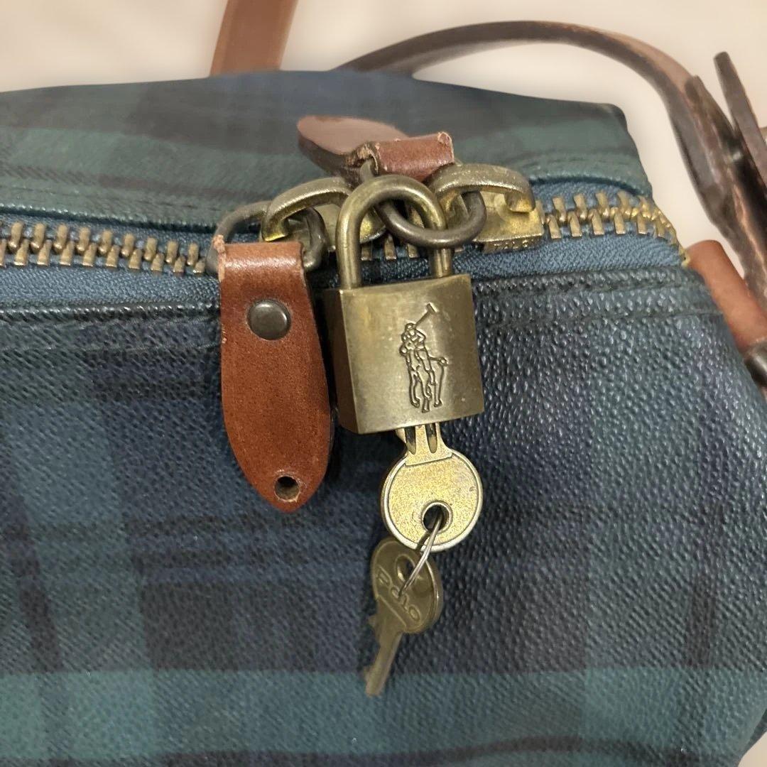 Bety38 希少☆ポロ ラルフローレンボストン2way 南京錠ブラシ付き