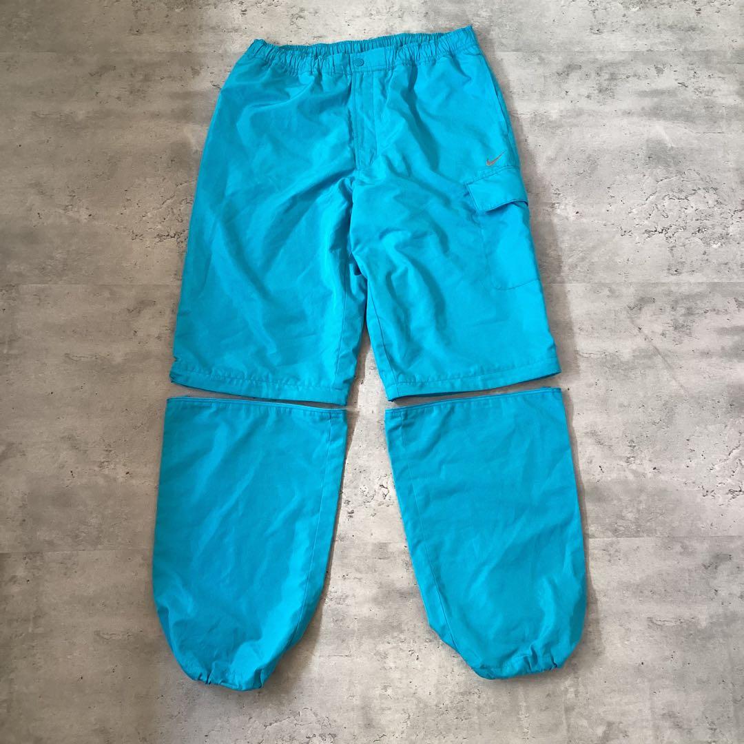 NIKE ナイキ　2way ジャージパンツ ハーフパンツ　ブルー　青