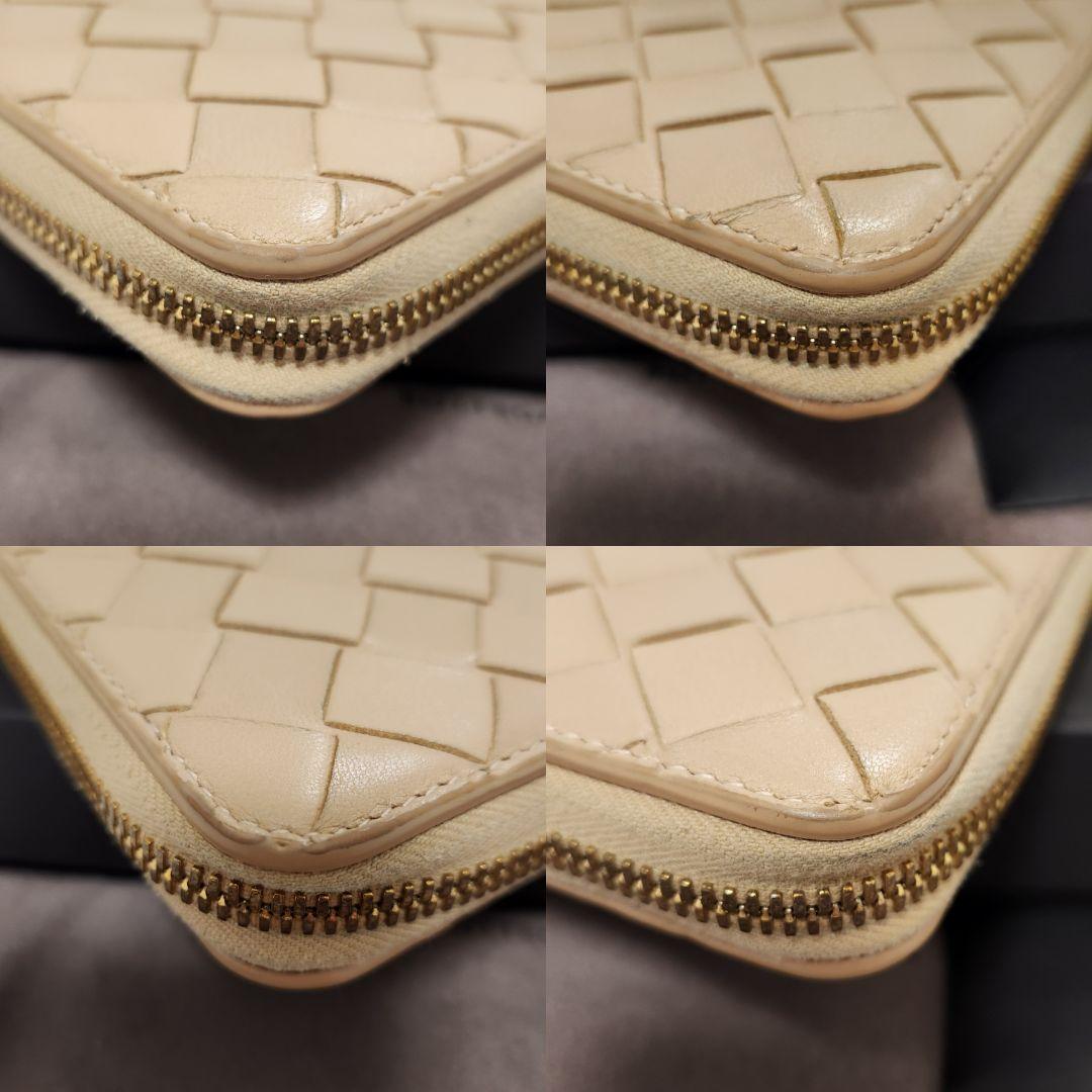現代モデル ボッテガヴェネタ マキシイントレチャート ジップアラウンド　長財布