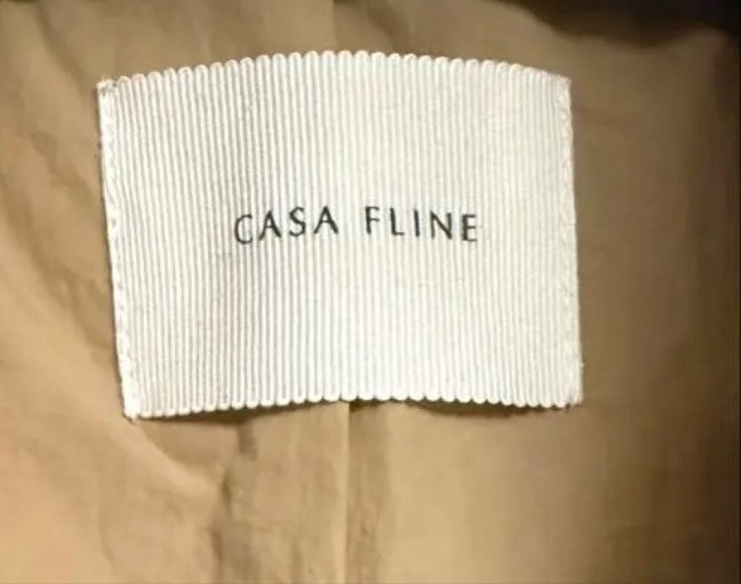 CASA FLINE 6.5万円 撥水リサイクルナイロン中綿コート　ベージュ
