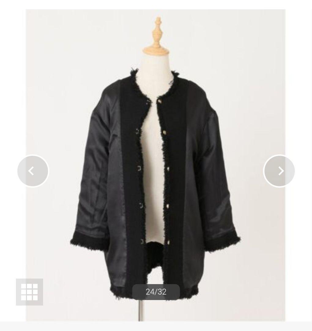 ジャーナルスタンダードレサージュ　GIOLICAツイードBIGジャケット