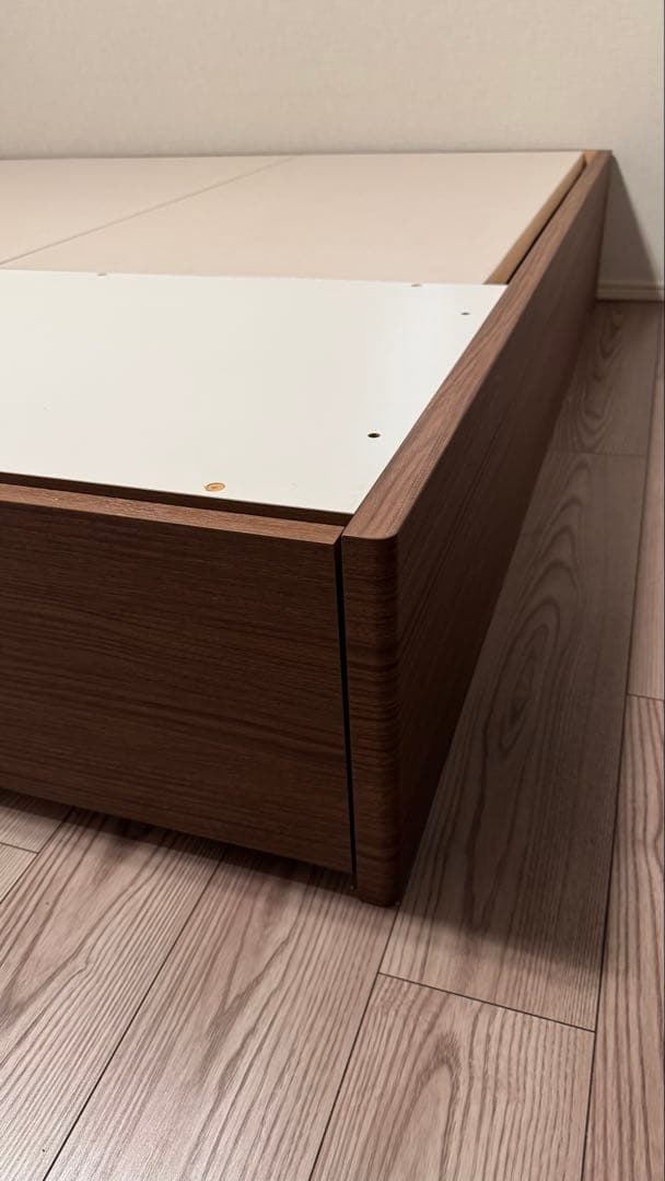 【美品】【引き取り、値下げ不可】ニトリクイーンベッドフレーム(カイト3 深型)