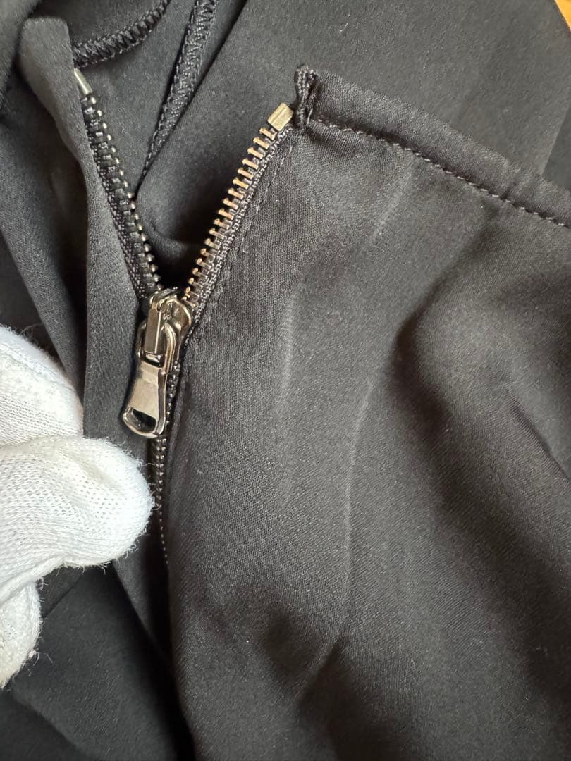 未使用●ドルチェ＆ガッバーナ 黒42 伊製 ドレス ワンピース ドレープ