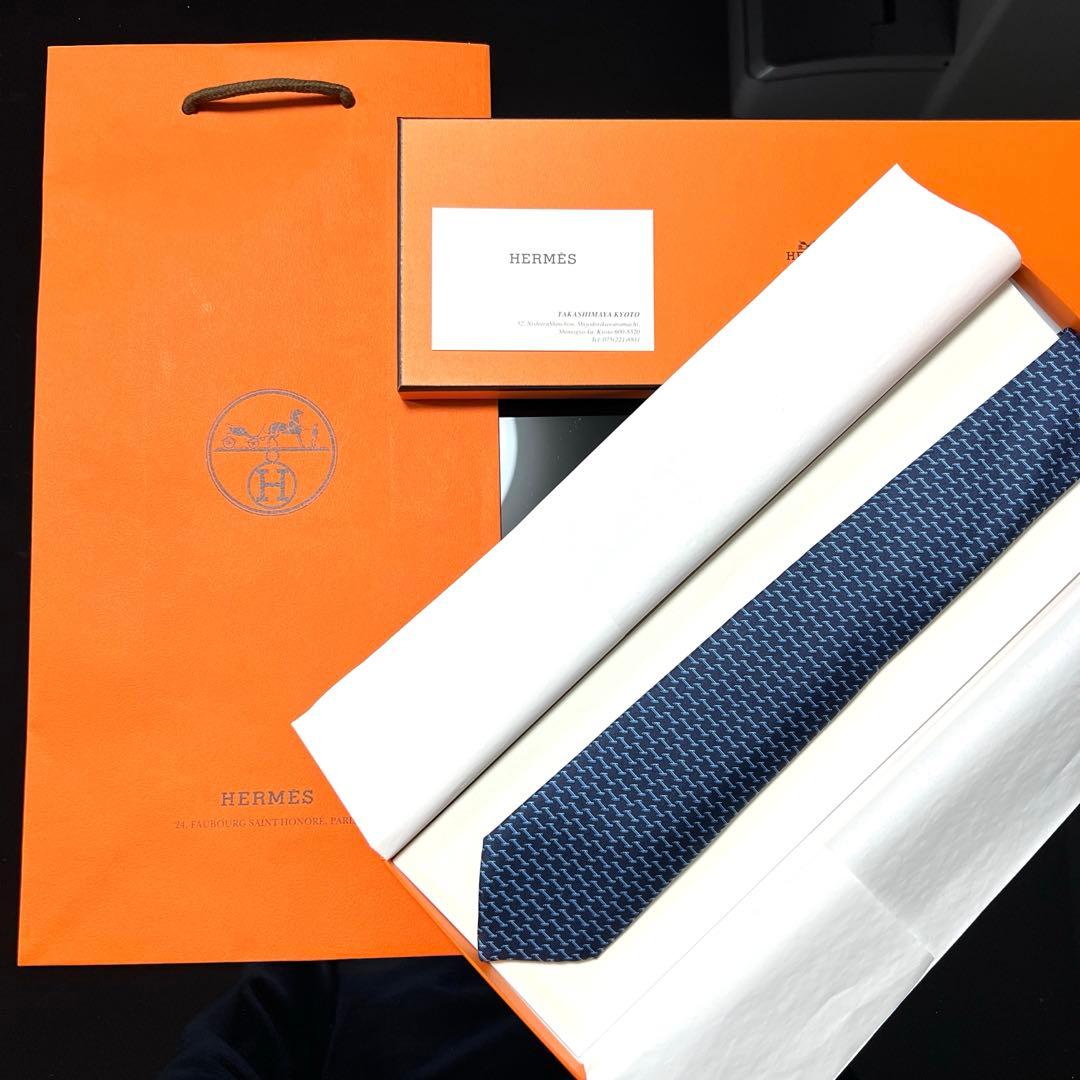 新品未使用 正規品 HERMES エルメス ネクタイ 百貨店