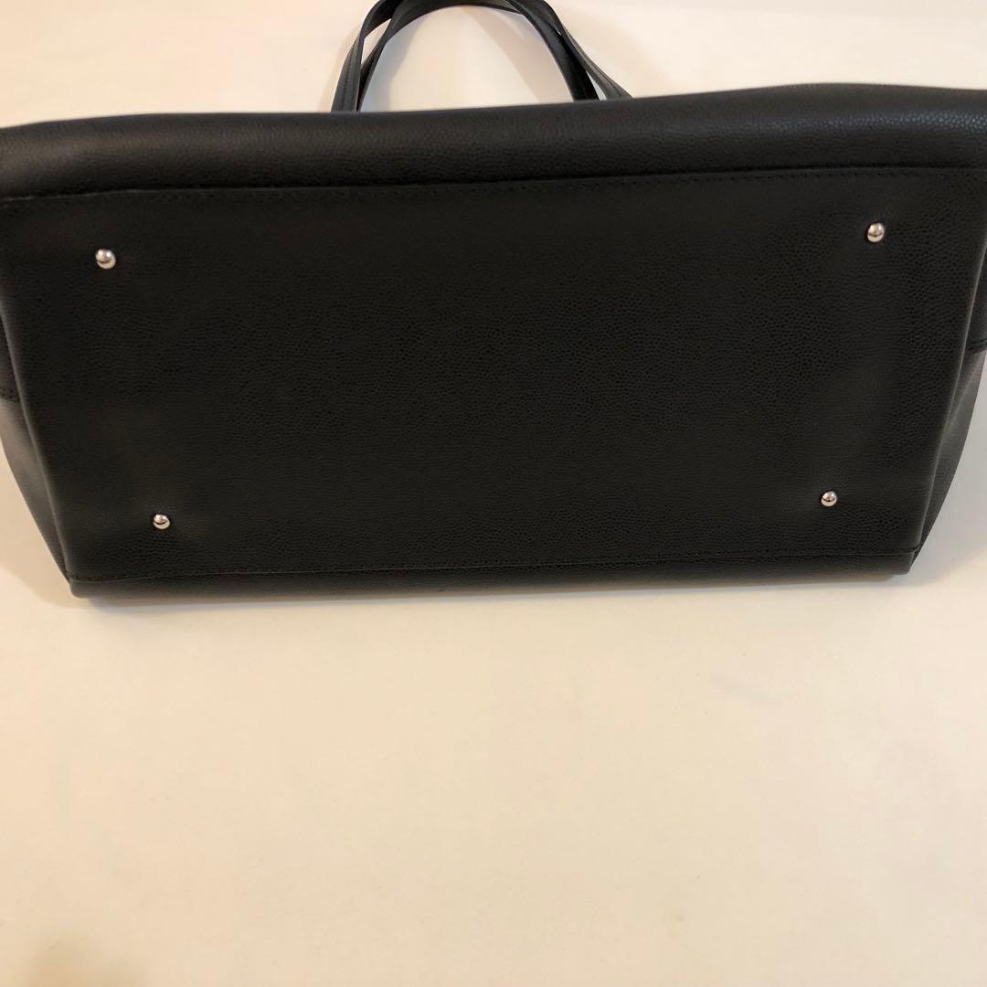 A4可　ガンチーニ　フェラガモ ロゴ レザー トートバッグ　オールレザー