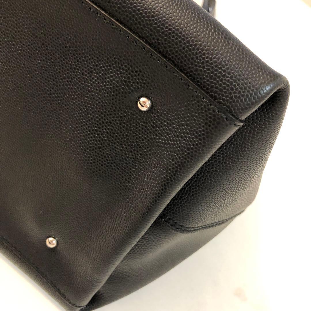 A4可　ガンチーニ　フェラガモ ロゴ レザー トートバッグ　オールレザー