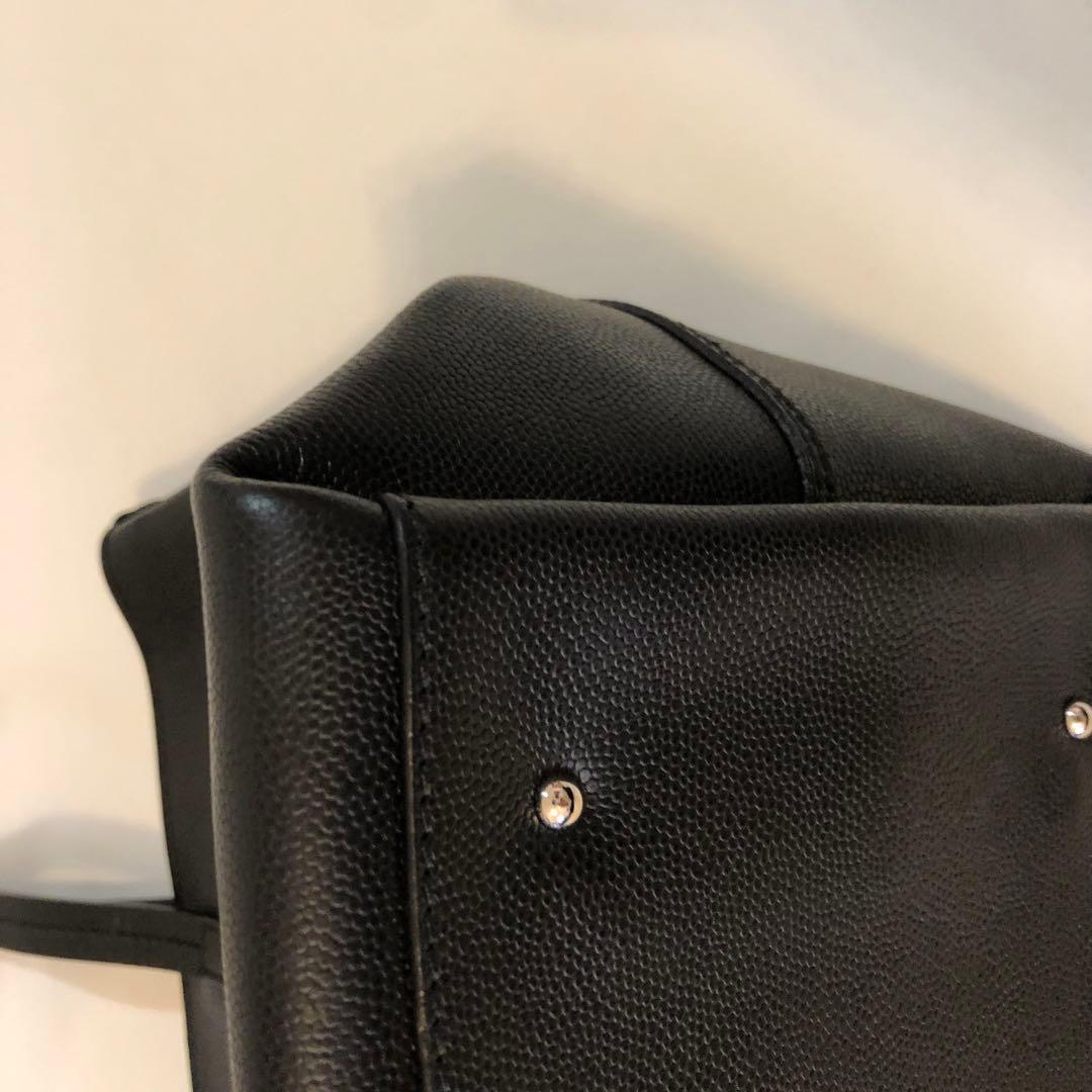 A4可　ガンチーニ　フェラガモ ロゴ レザー トートバッグ　オールレザー