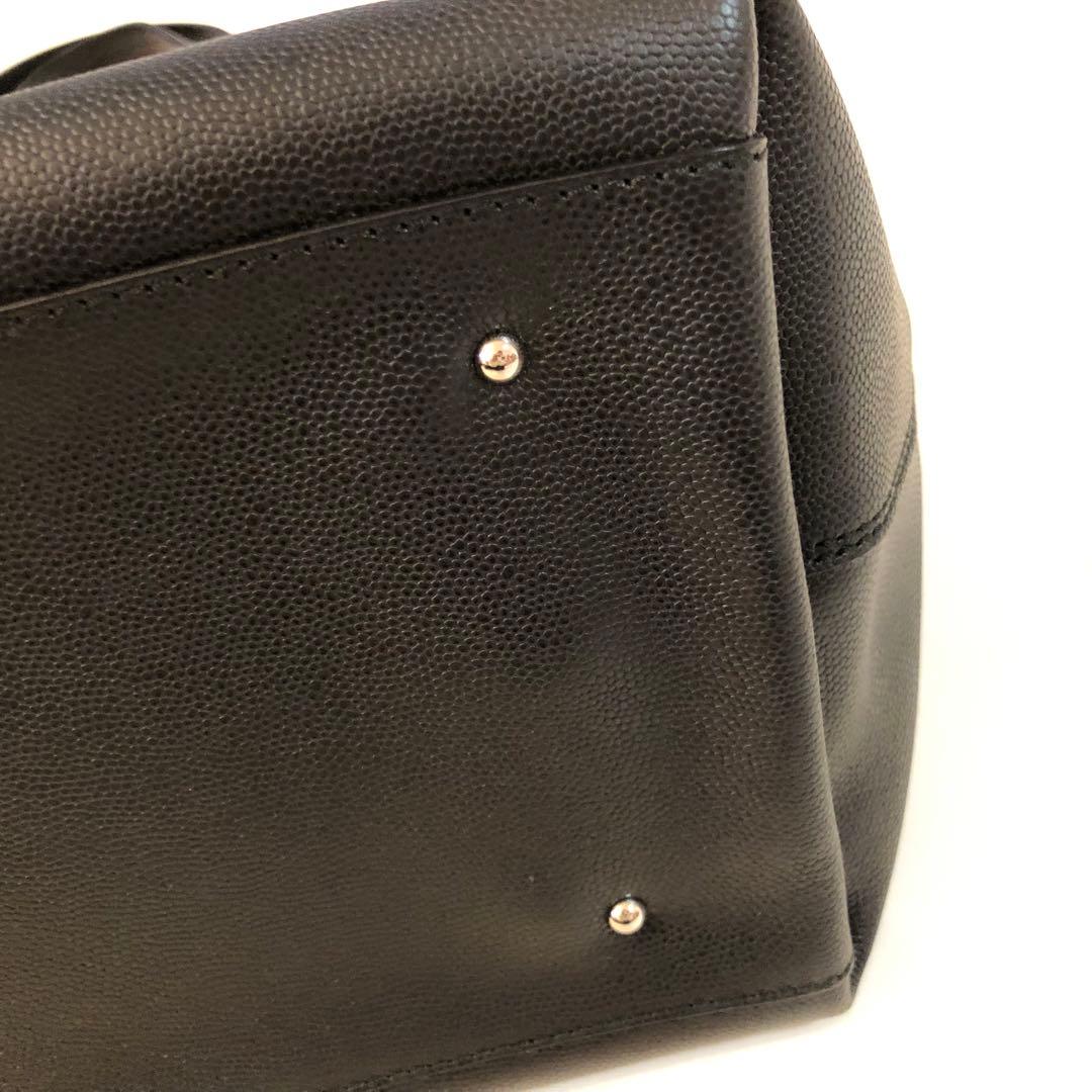 A4可　ガンチーニ　フェラガモ ロゴ レザー トートバッグ　オールレザー