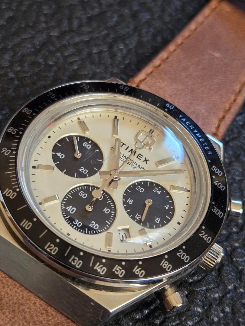 TIMEX Q クロノグラフ ベルト未使用 Q TIMEX クォーツ