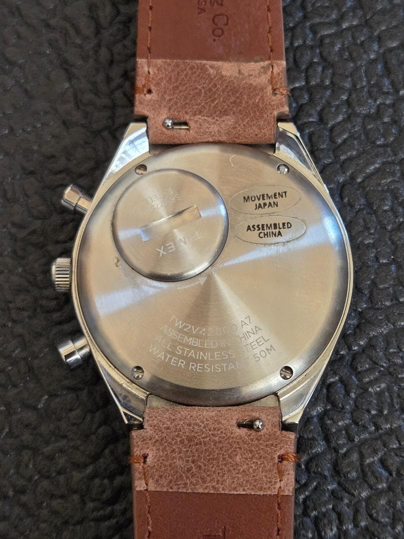 TIMEX Q クロノグラフ ベルト未使用 Q TIMEX クォーツ