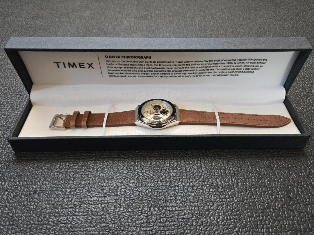TIMEX Q クロノグラフ ベルト未使用 Q TIMEX クォーツ