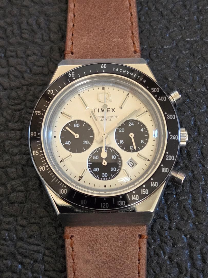 TIMEX Q クロノグラフ ベルト未使用 Q TIMEX クォーツ
