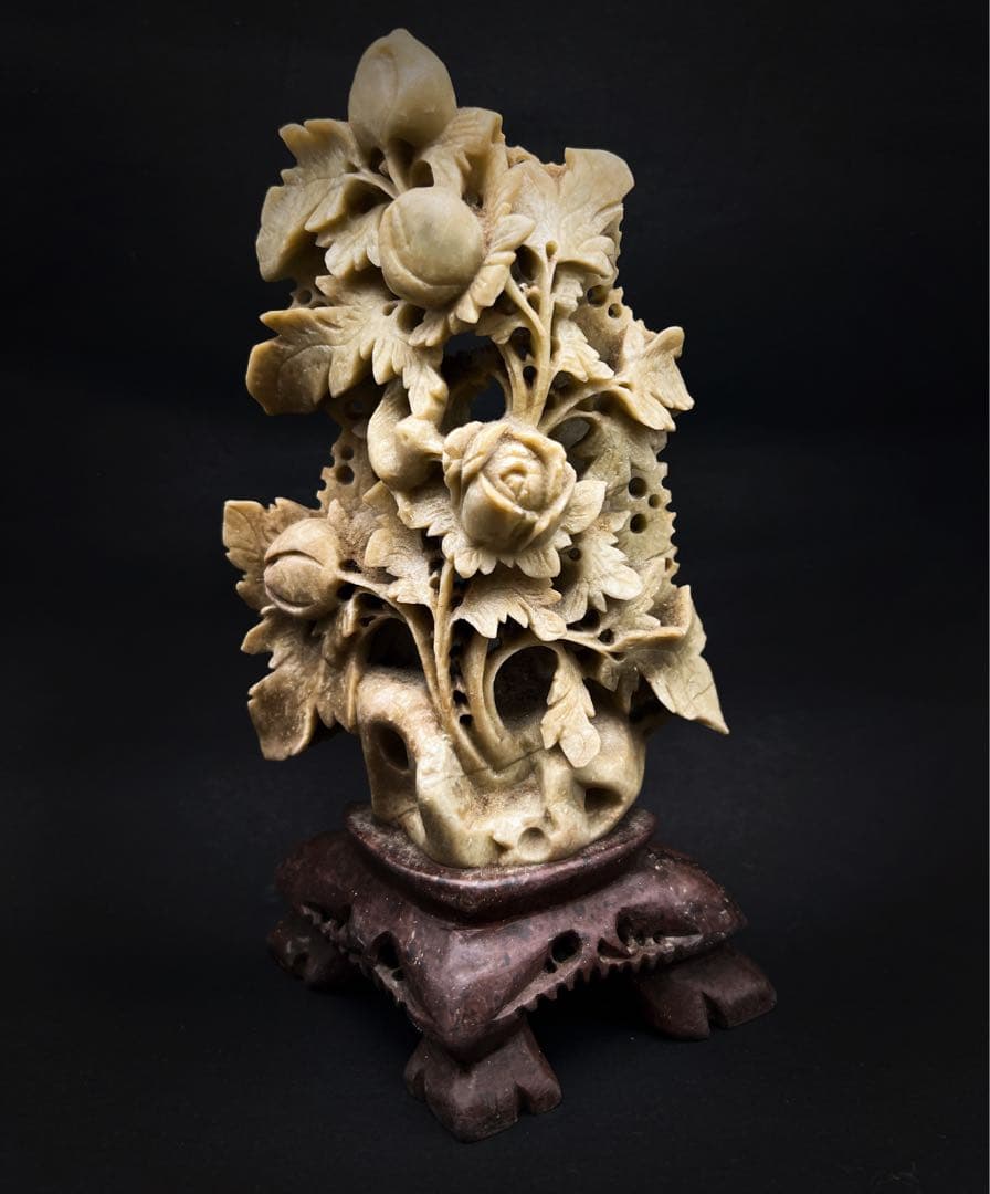 中國美術 古玩 石彫 彫刻置物