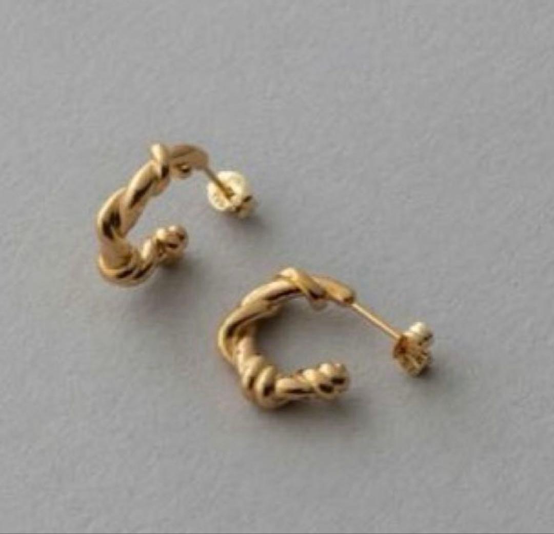 ete K18ポスト ツイストピアス