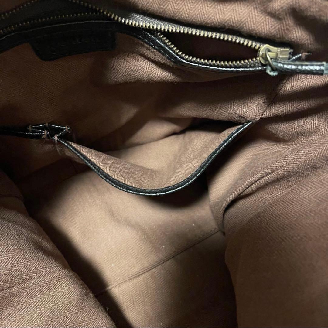 ゲンテン　ショルダーバッグ　genten ブラック　レザー　レザー　大容量