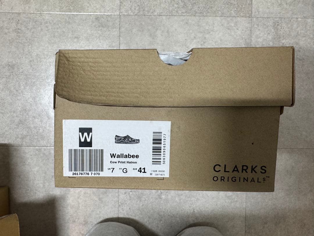 Clarks クラークス Wallabee ワラビー Cow Print 新品