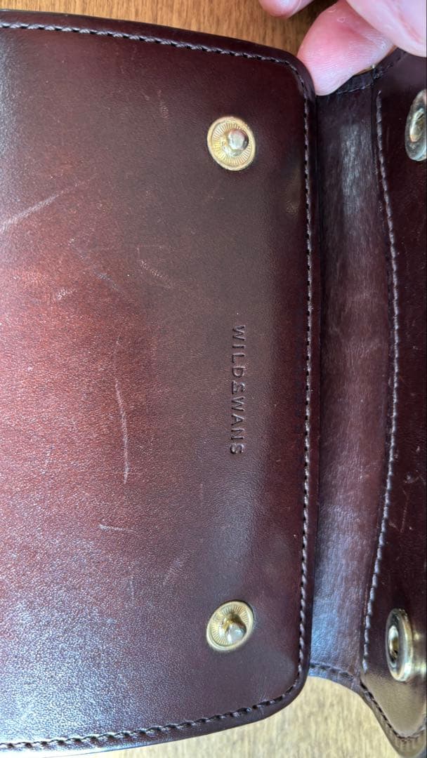 WILDSWANS ブラウン 二つ折り財布