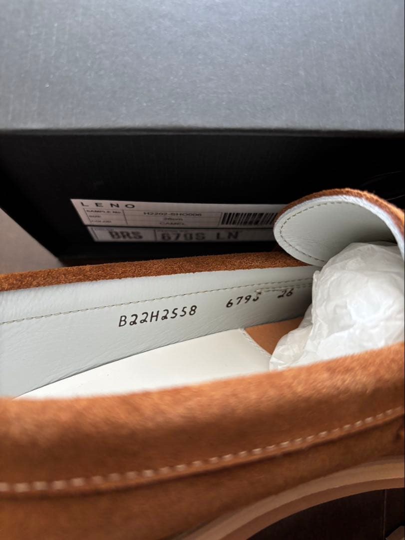 Shoe & Co. for LENO モカシン26cm キャメル