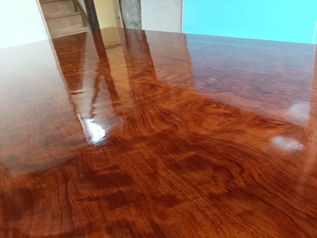 は*4様 高級木製座卓　無垢　一枚物　艶　75kg 天板