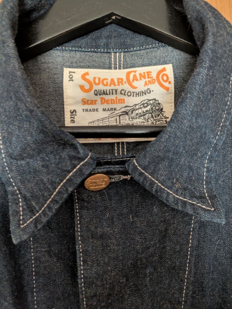 着用回数2回のみ！　シュガーケーン　SUGAR CANE　カバーオール　デニム