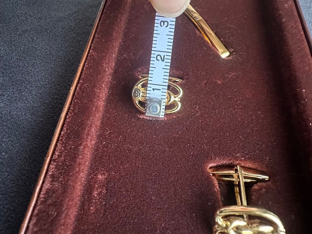 【未使用•ヴィンテージ】GUCCI ゴールド カフリンクス ネクタイバー セット