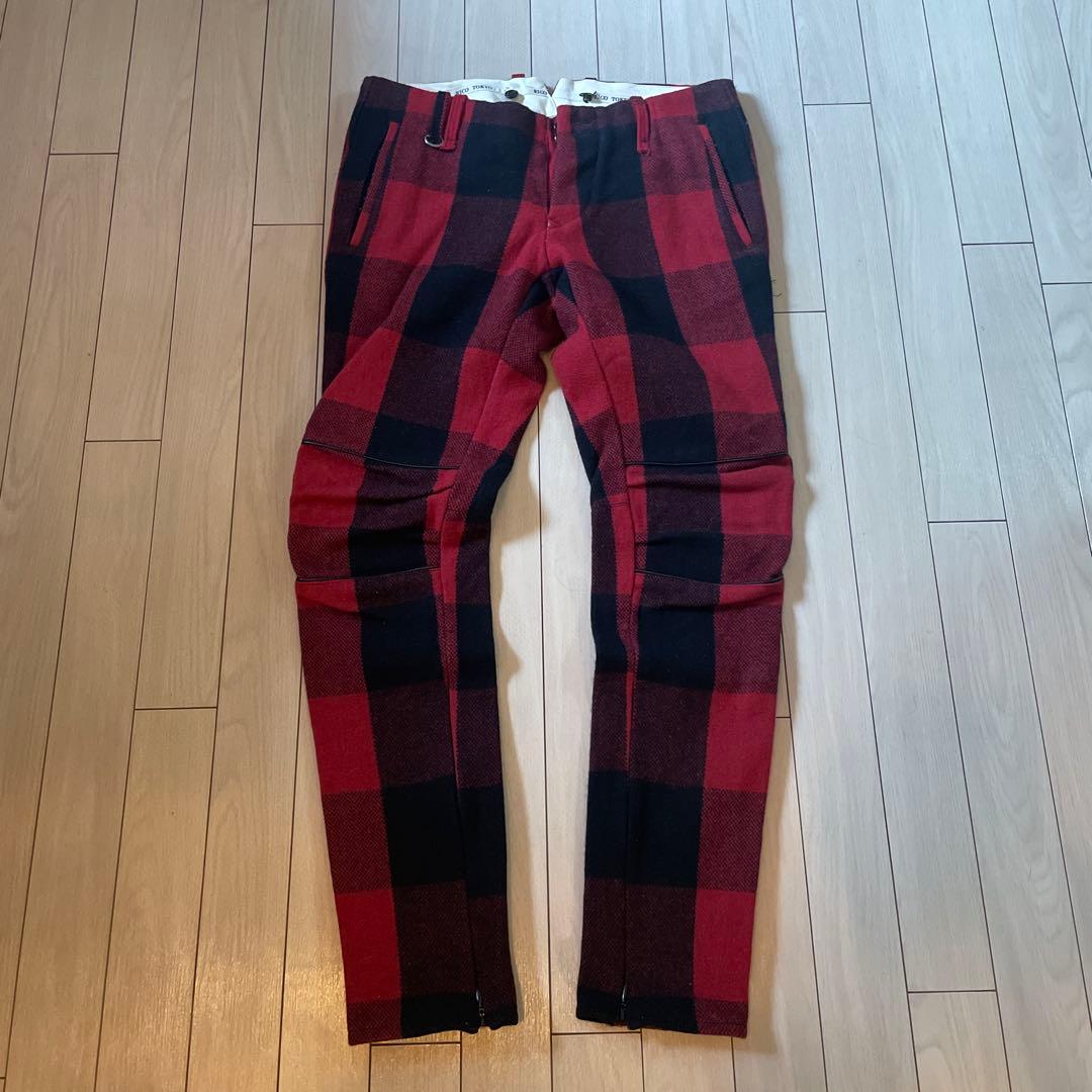 ‼️だく‼️ 激レア RICO バッファローチェック ウールパンツ