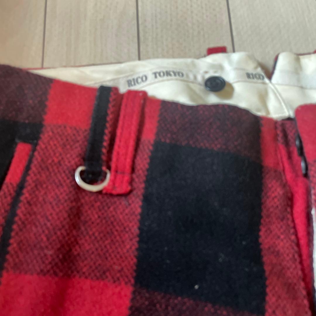 ‼️だく‼️ 激レア RICO バッファローチェック ウールパンツ