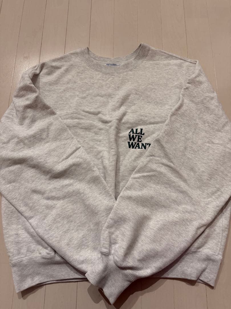 AWW magazine ALL WE WANT スウェット　グリーンロゴ