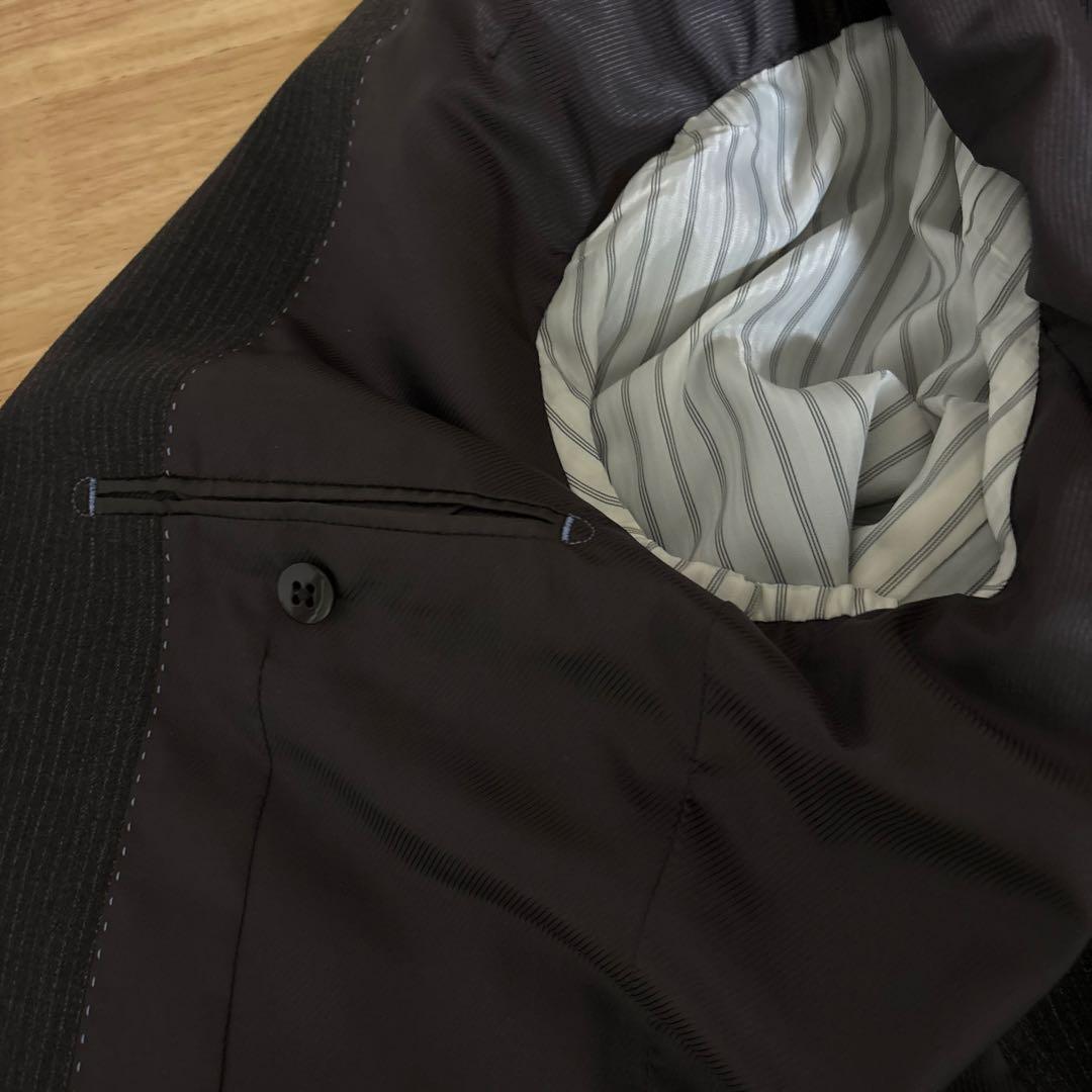 【新品】COMMECA ISM スーツ セットアップ ブラウン ストライプ M