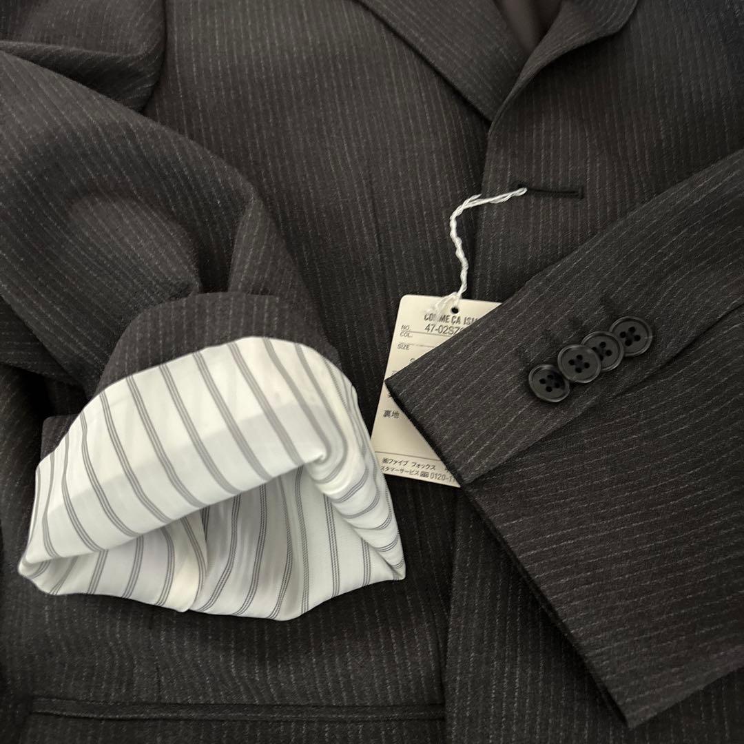 【新品】COMMECA ISM スーツ セットアップ ブラウン ストライプ M