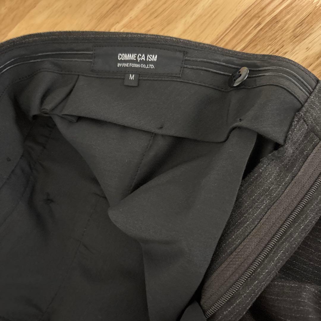 【新品】COMMECA ISM スーツ セットアップ ブラウン ストライプ M