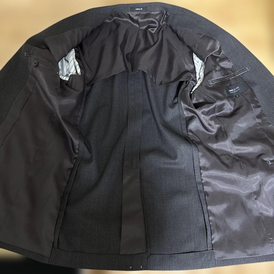 【新品】COMMECA ISM スーツ セットアップ ブラウン ストライプ M