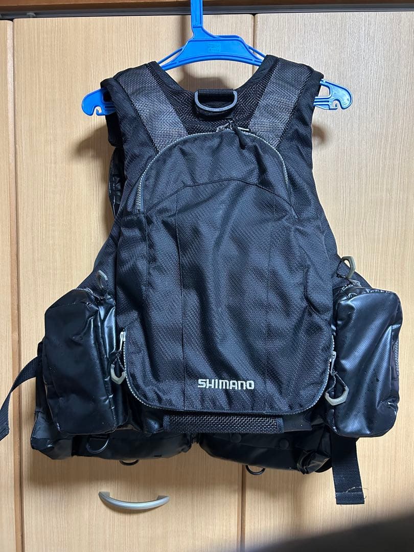 SHIMANO XEFO フィッシングベスト ブラック　付属品あり