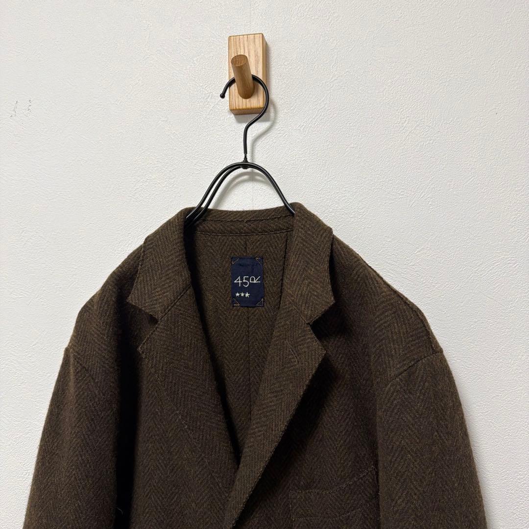 45R ジャージフラノの四角ジャケット