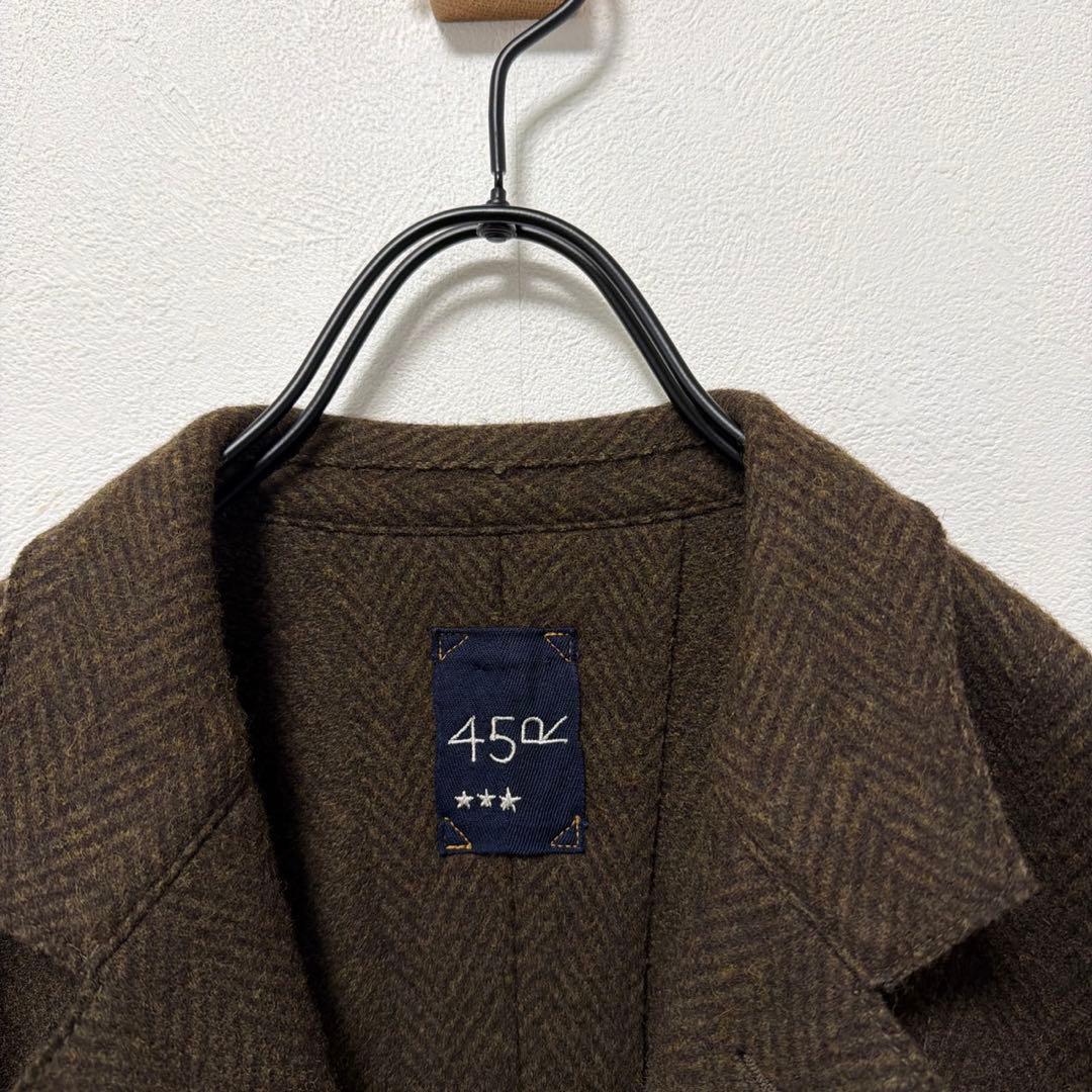 45R ジャージフラノの四角ジャケット